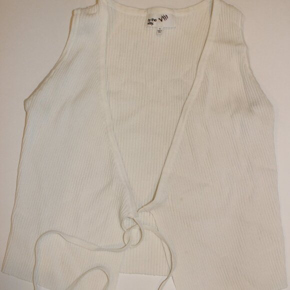 By the Way White Tie Top New Condition - Picture 1 of 2